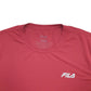 Mens Burgundy Fila  Short Sleeve T Shirt