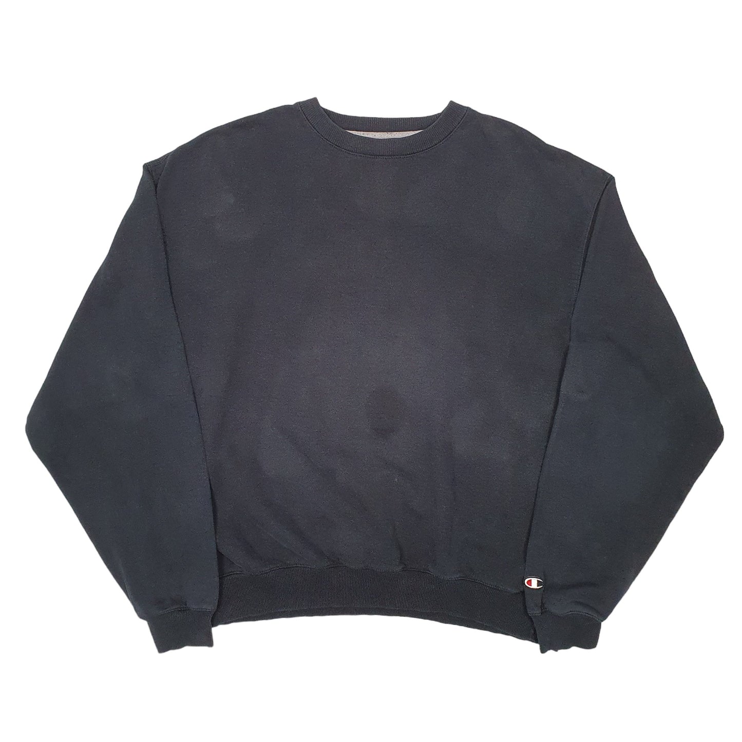 Mens Black Champion  Crewneck Jumper
