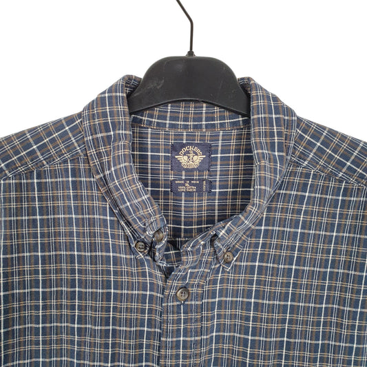Mens Navy Dockers  Long Sleeve Shirt