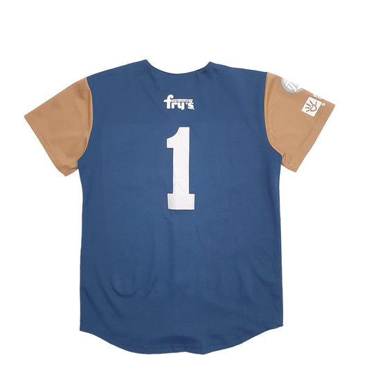 Mens Blue D Backs Baseball Jersey Arizona Spellout Short Sleeve T Shirt