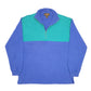 Mens Blue Eddie Bauer Vintage Retro Quarter Zip Jumper