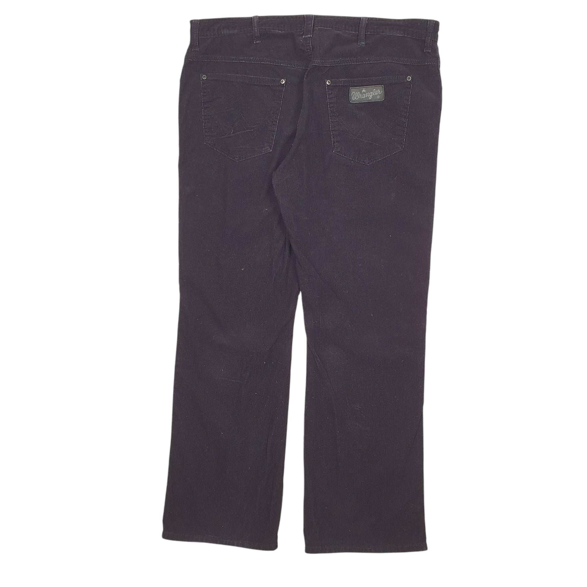 Mens Black Wrangler  Corduroy Trousers