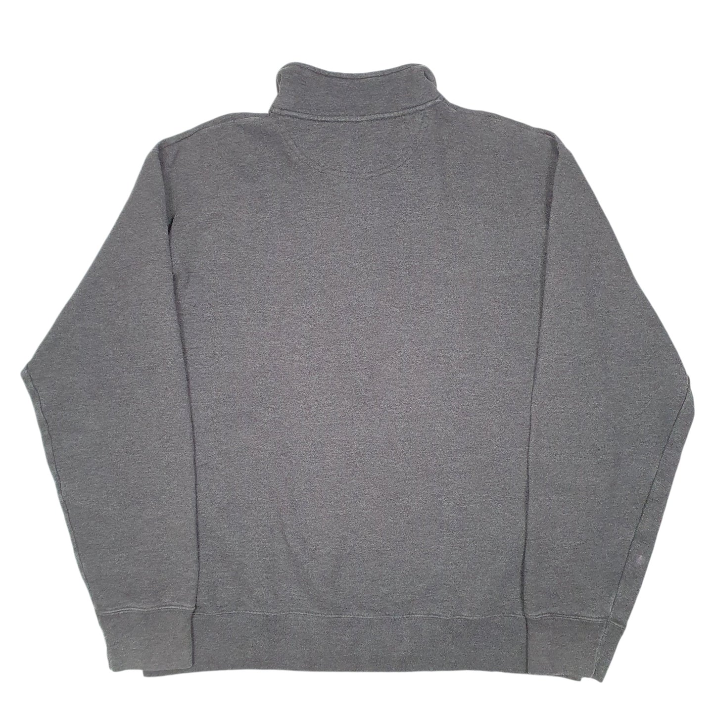 Mens Grey Champion Liberty University USA Spellout Quarter Zip Jumper