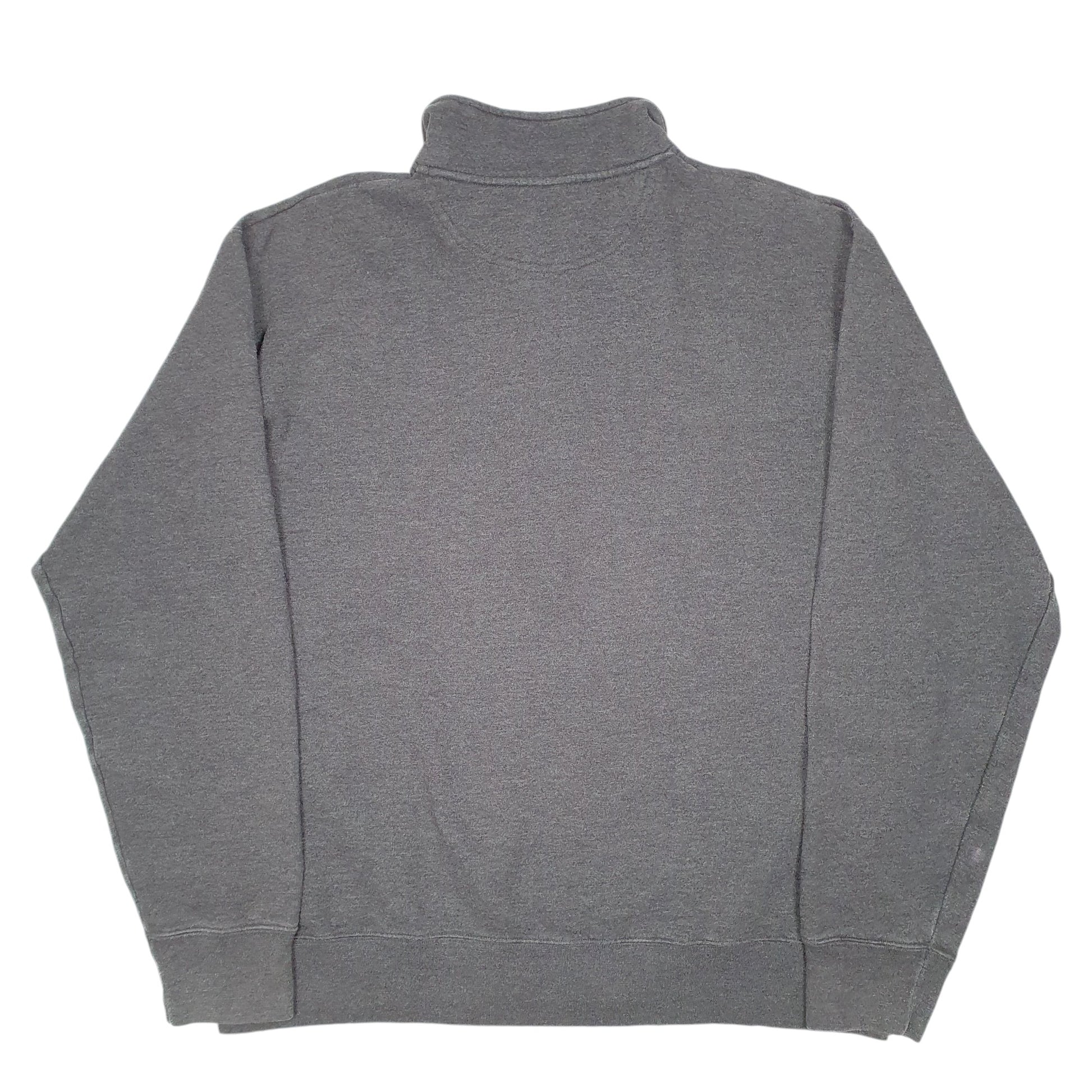 Mens Grey Champion Liberty University USA Spellout Quarter Zip Jumper