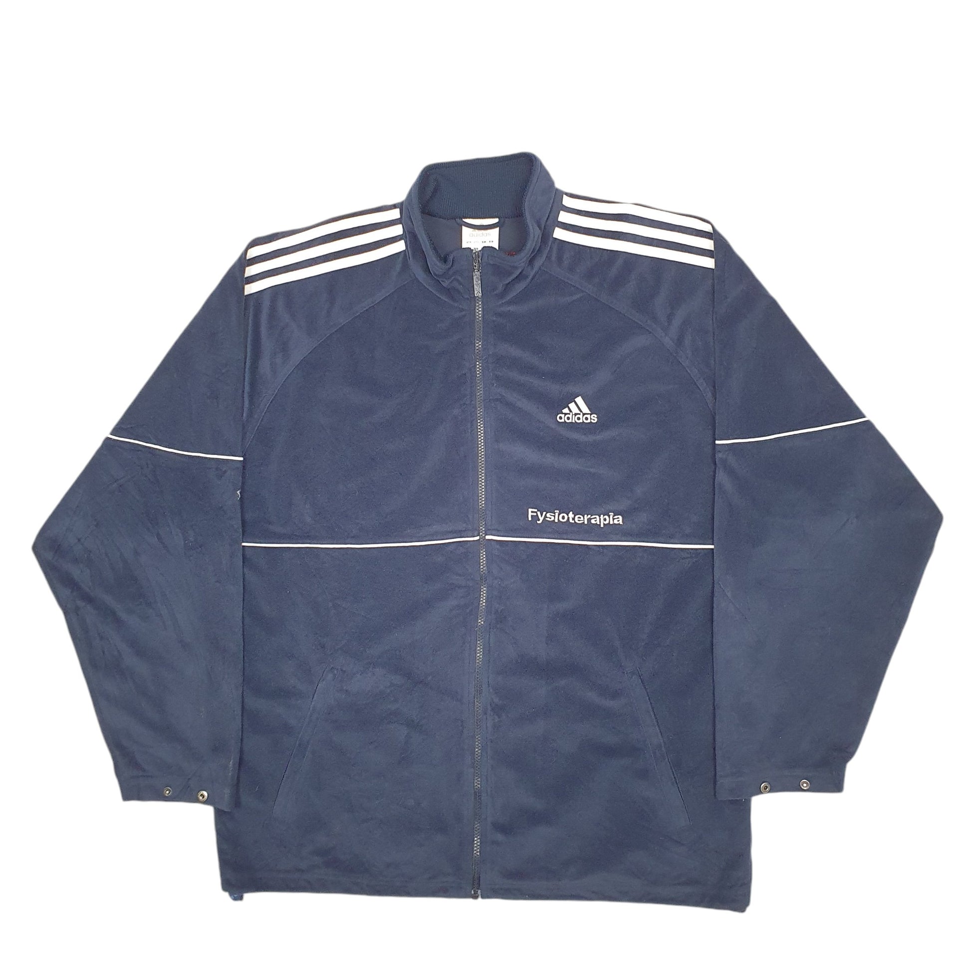 Mens Navy Adidas Track Sport Full Zip Jumper