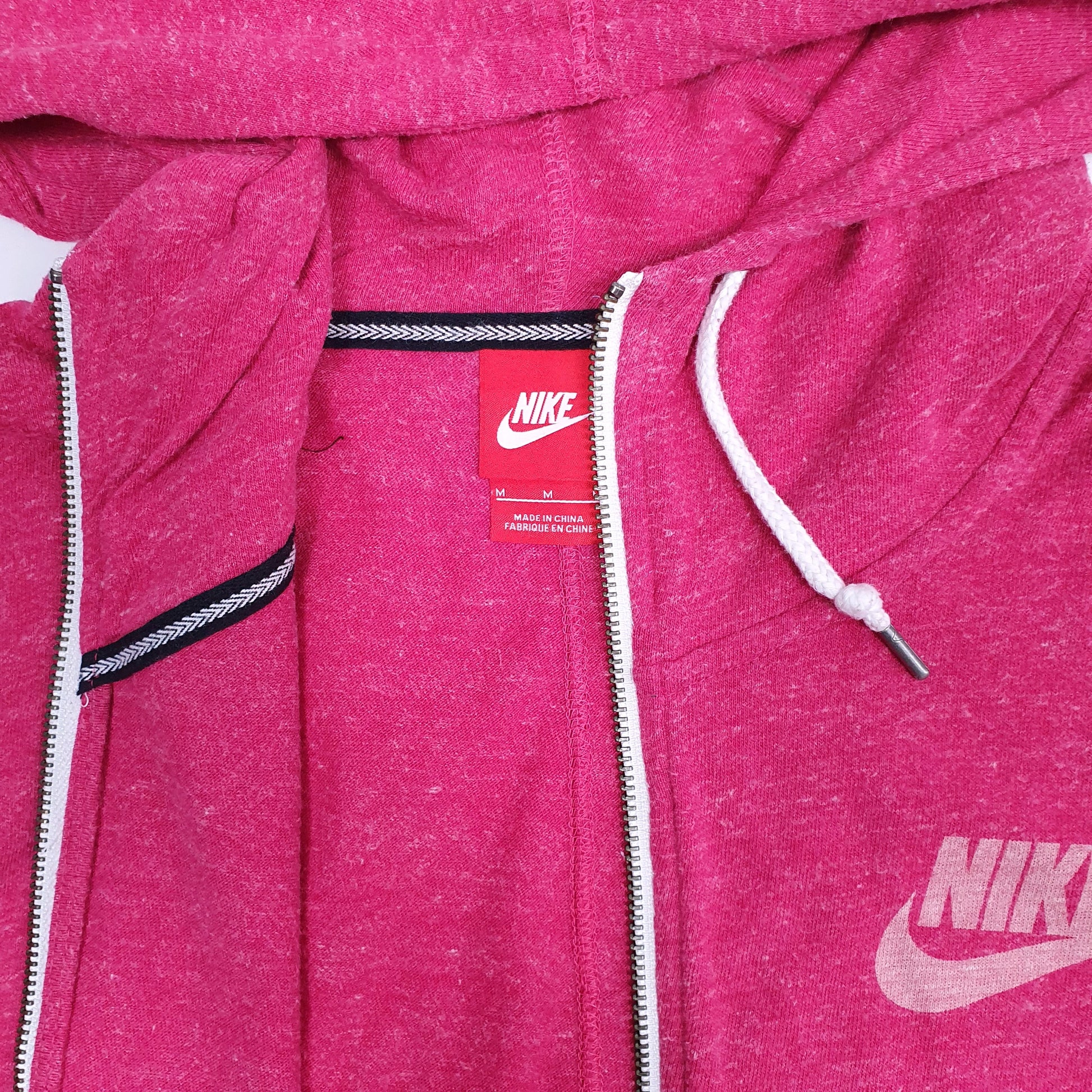 Womens Pink Nike Hoodie Lightweight Full Zip Jumper