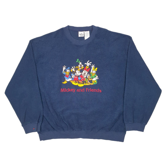 Mens Navy Disney Store Mickey Mouse And Friends Crewneck Jumper