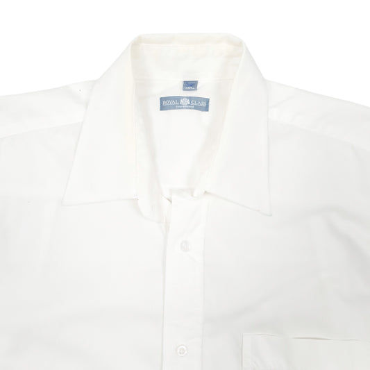 Mens White Royal Class  Long Sleeve Shirt