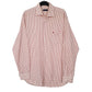 Mens Red Burberry  Long Sleeve Shirt