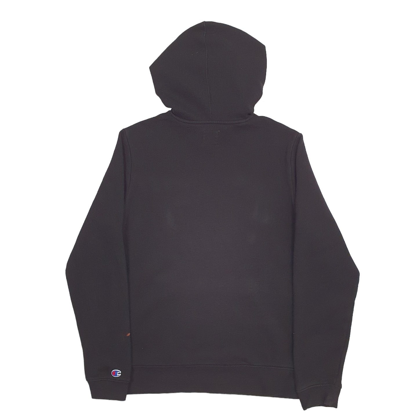 Mens Black Champion Spellout Hoodie Jumper