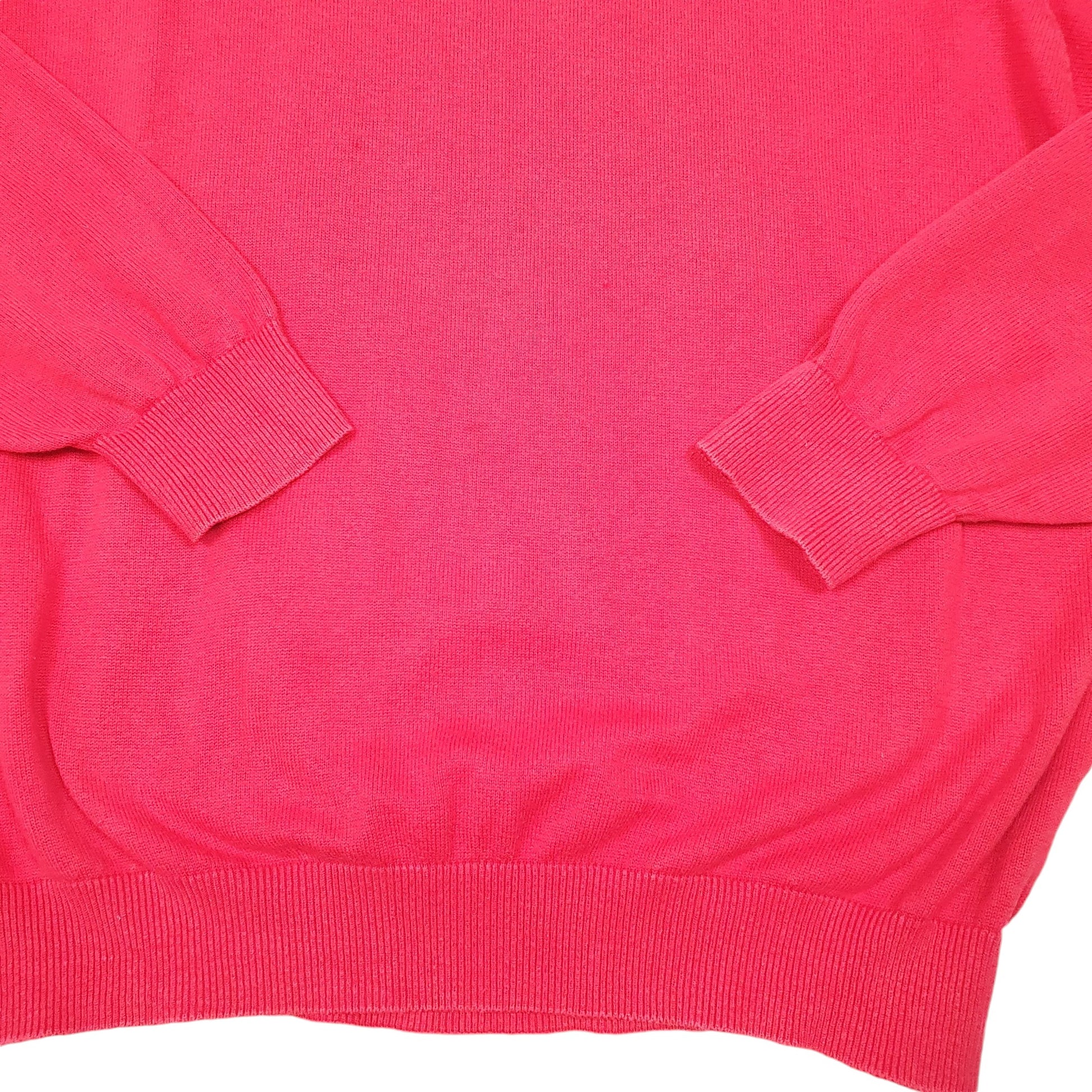 Mens Red Tommy Hilfiger Vintage Golf Sweater 90s Crewneck Jumper