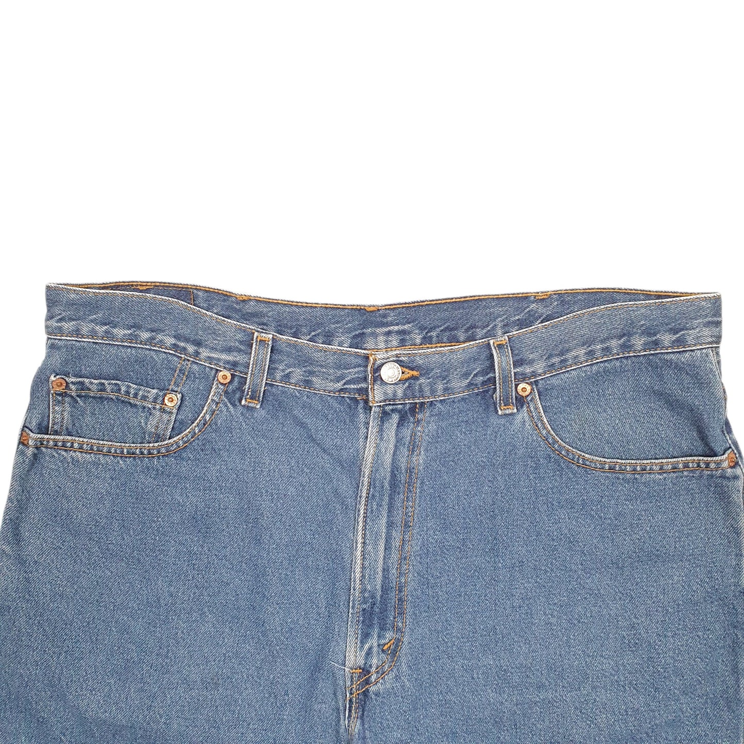 Mens Blue Levis Denim Jeans Jorts 550 Denim Shorts