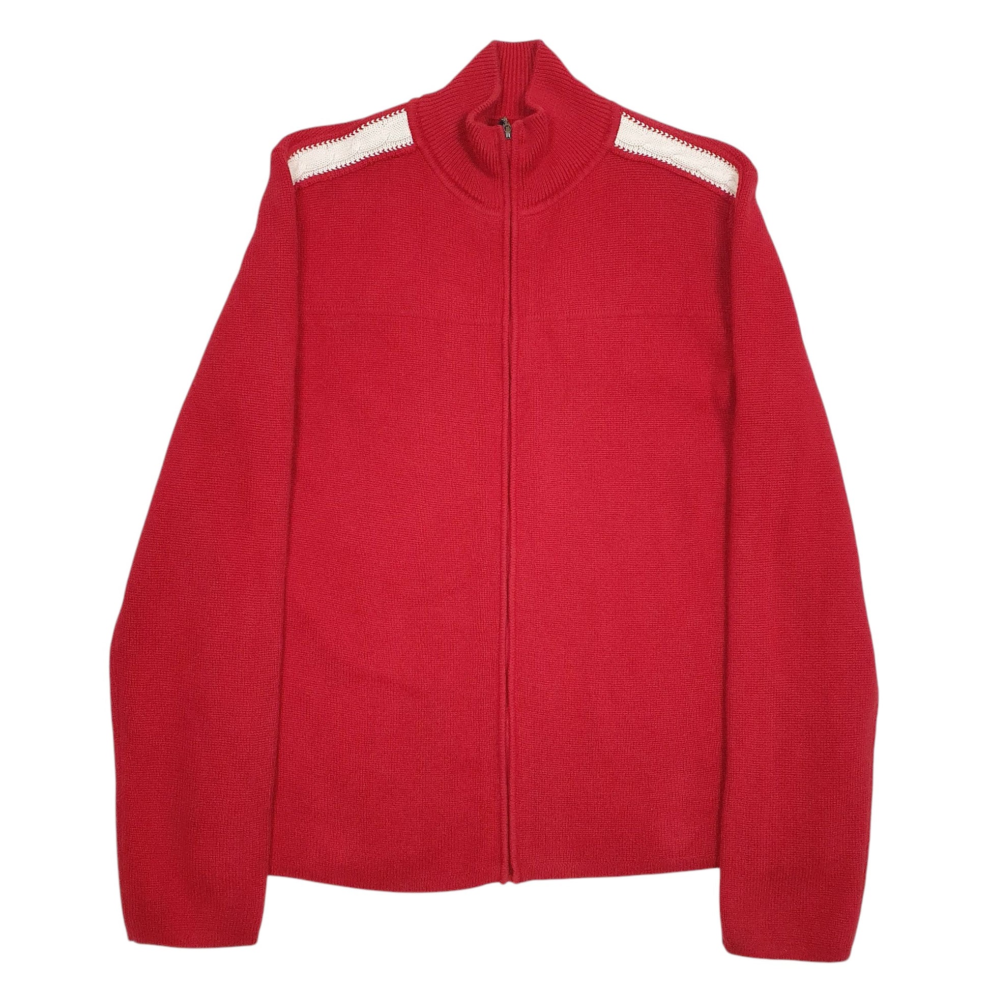 Womens Red Tommy Hilfiger Vintage Full Zip Jumper