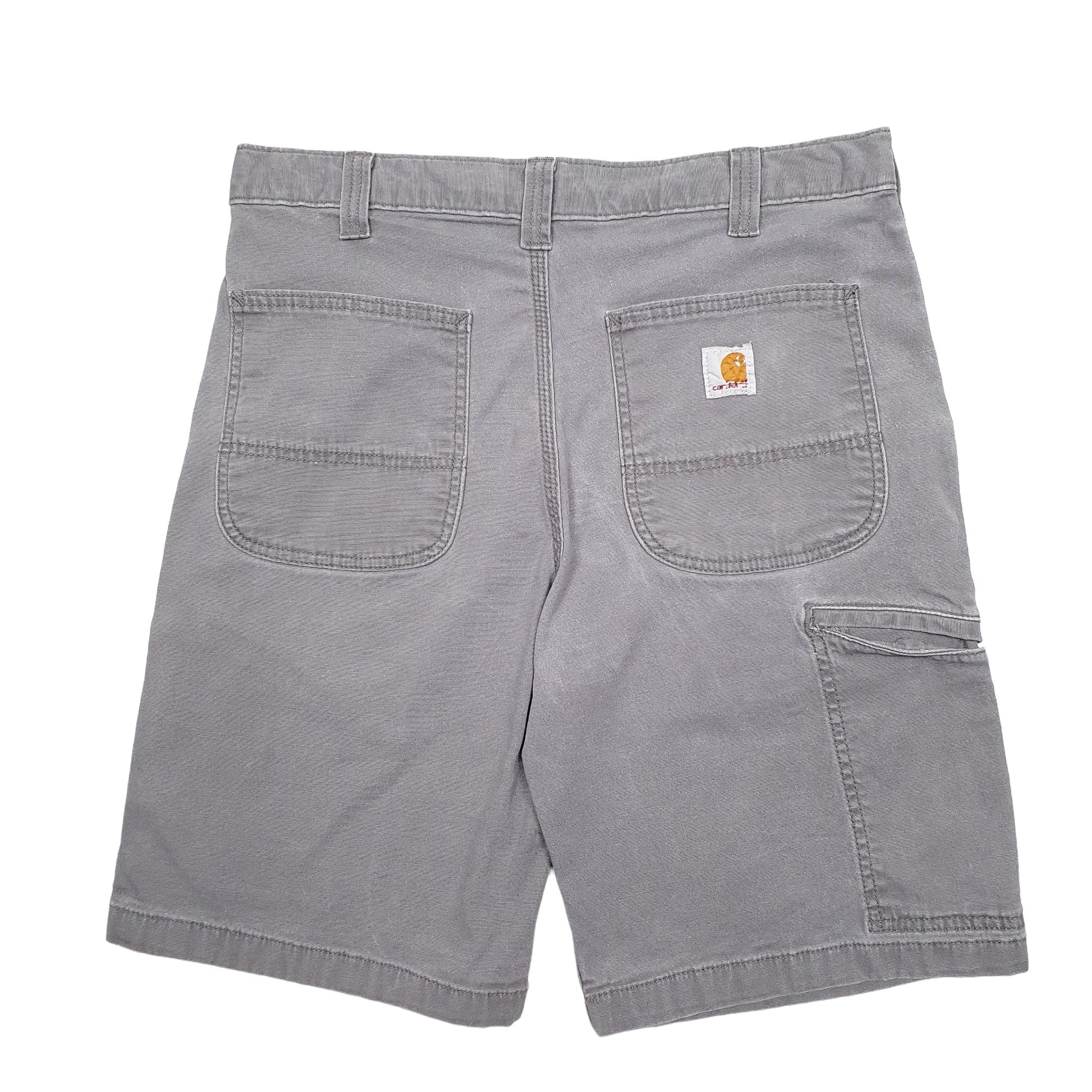 Mens Grey Carhartt Workwear Carpenter Shorts