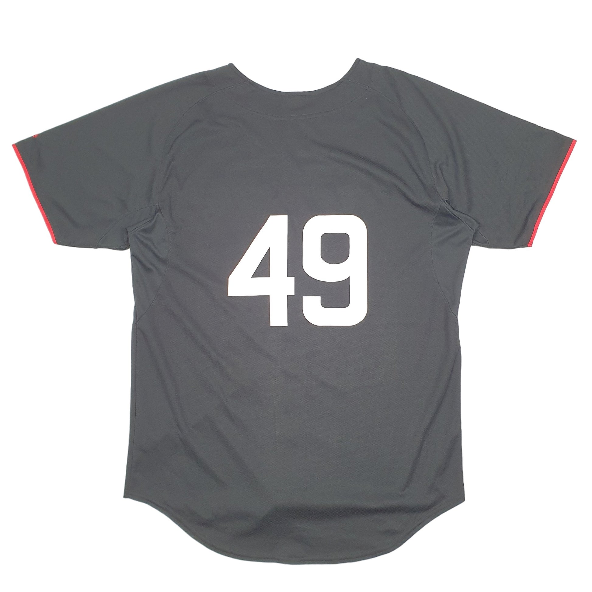 Mens Black New Era Baseball Jersey Tijuana Toros Short Sleeve T Shirt