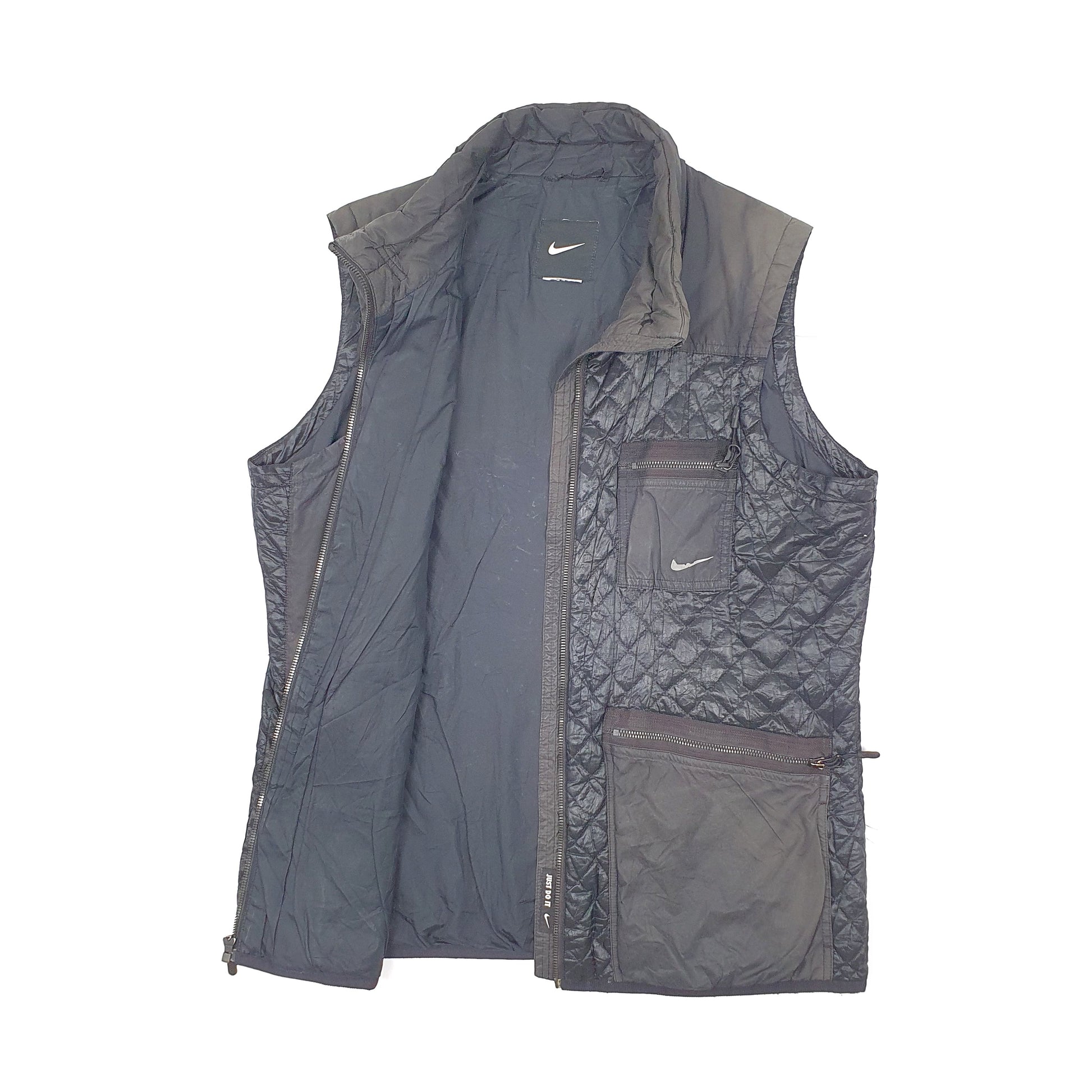 Mens Black Nike Puffer Vest  Coat