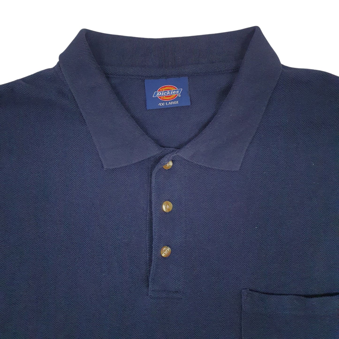 Mens Navy Dickies  Short Sleeve Polo Shirt