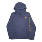 Womens Blue Carhartt Workwear Hoodie Jumper