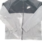 Mens Grey Nike Hoodie Full Zip Jumper