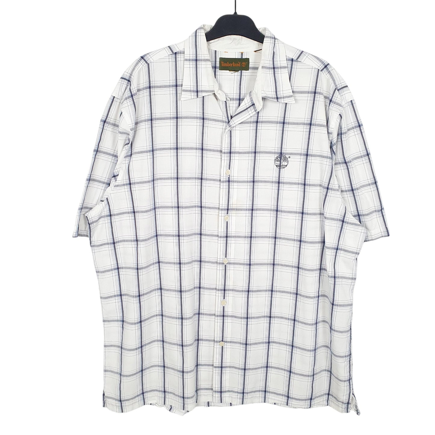 Mens White Timberland  Short Sleeve Shirt