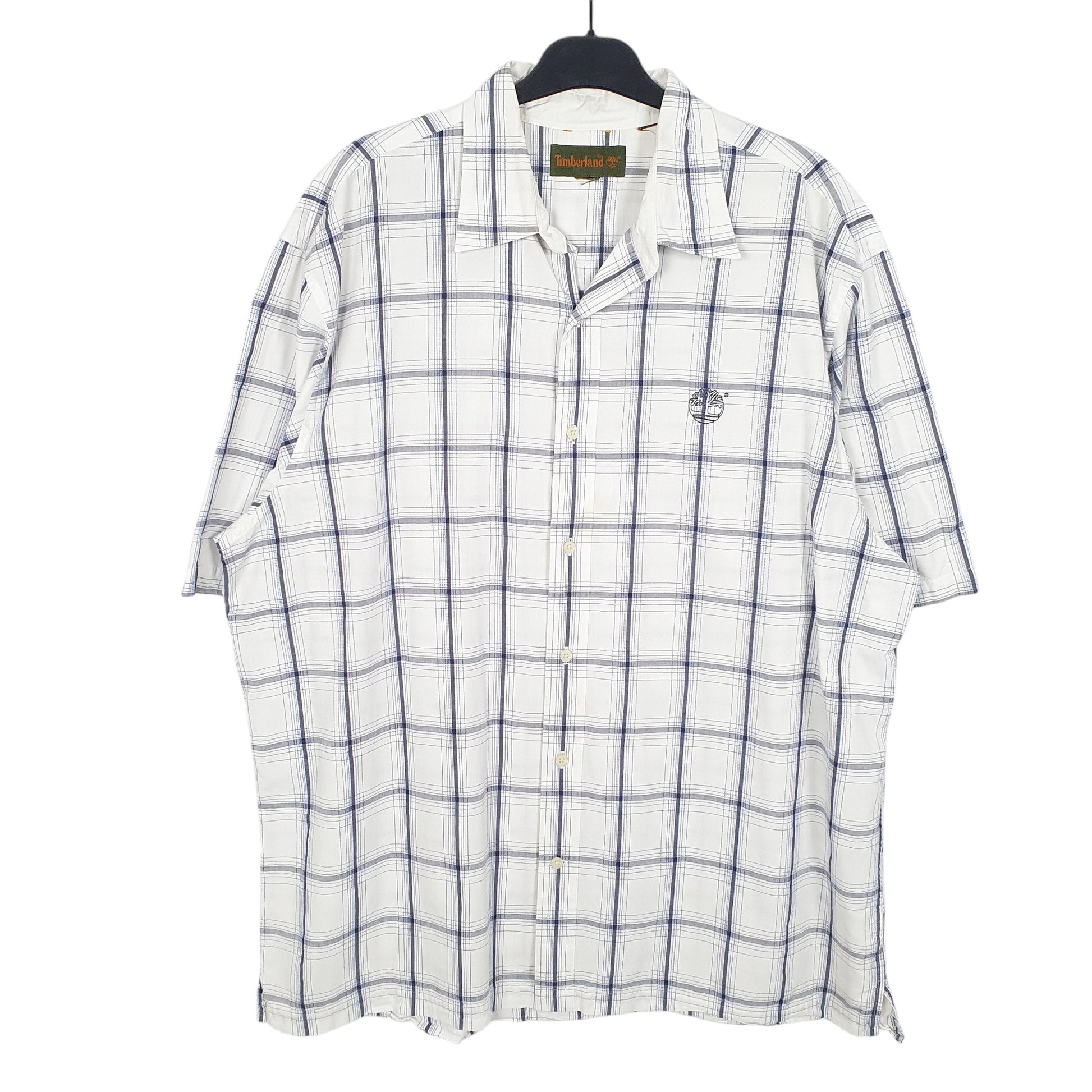 Mens White Timberland  Short Sleeve Shirt