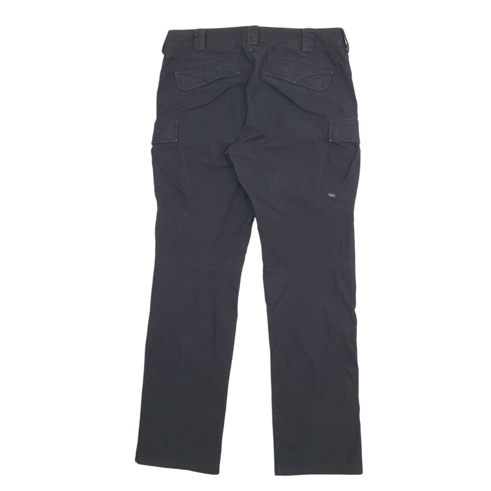 Womens Black 5.11 Tactical Stretch Fit Waist Cargo Trousers