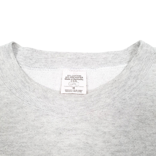 Mens Grey Campbellsville Apparel Company Vintage US Air Force Spellout Made In U.S.A USAF Mil Spec Crewneck Jumper