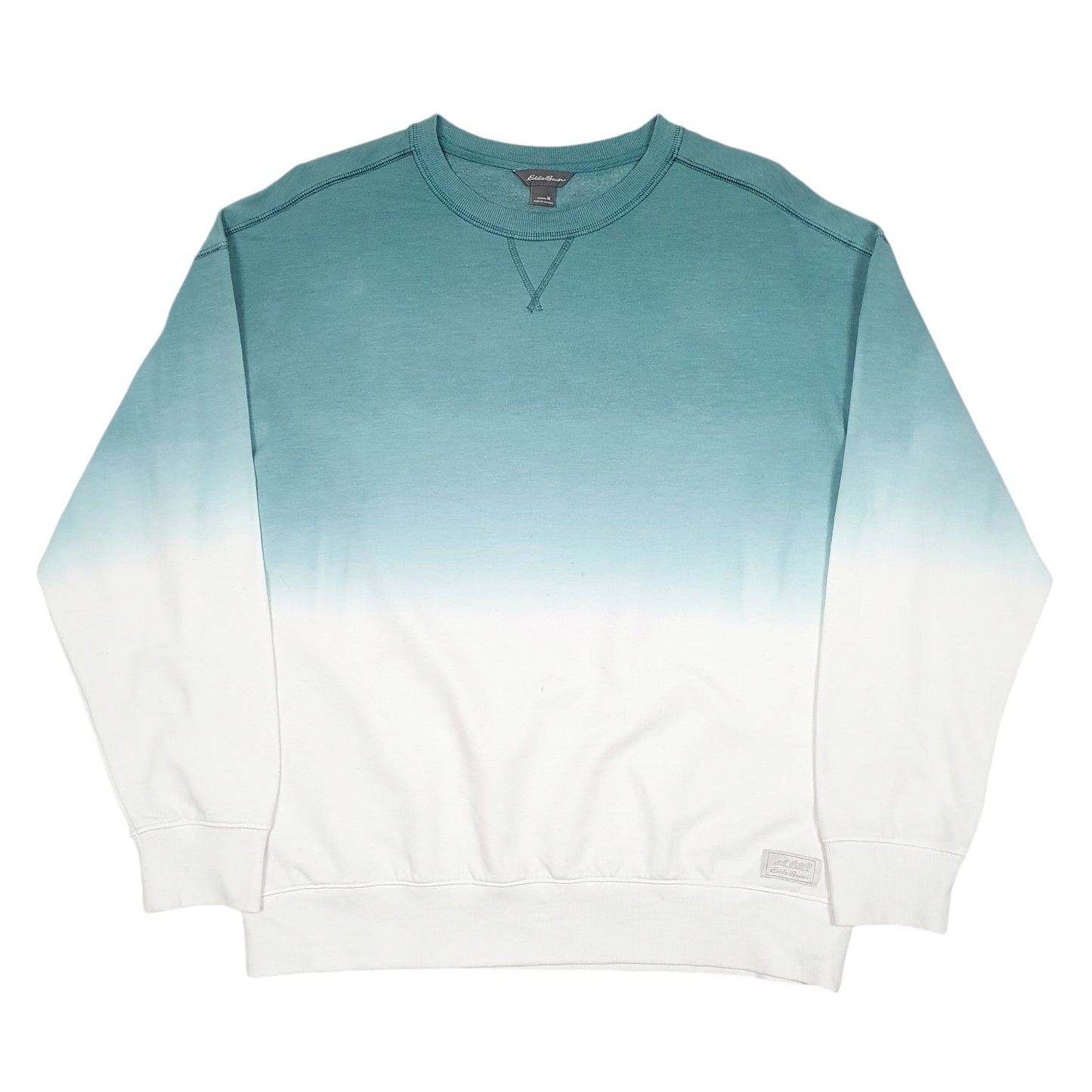 Womens Green Eddie Bauer Fade Crewneck Jumper