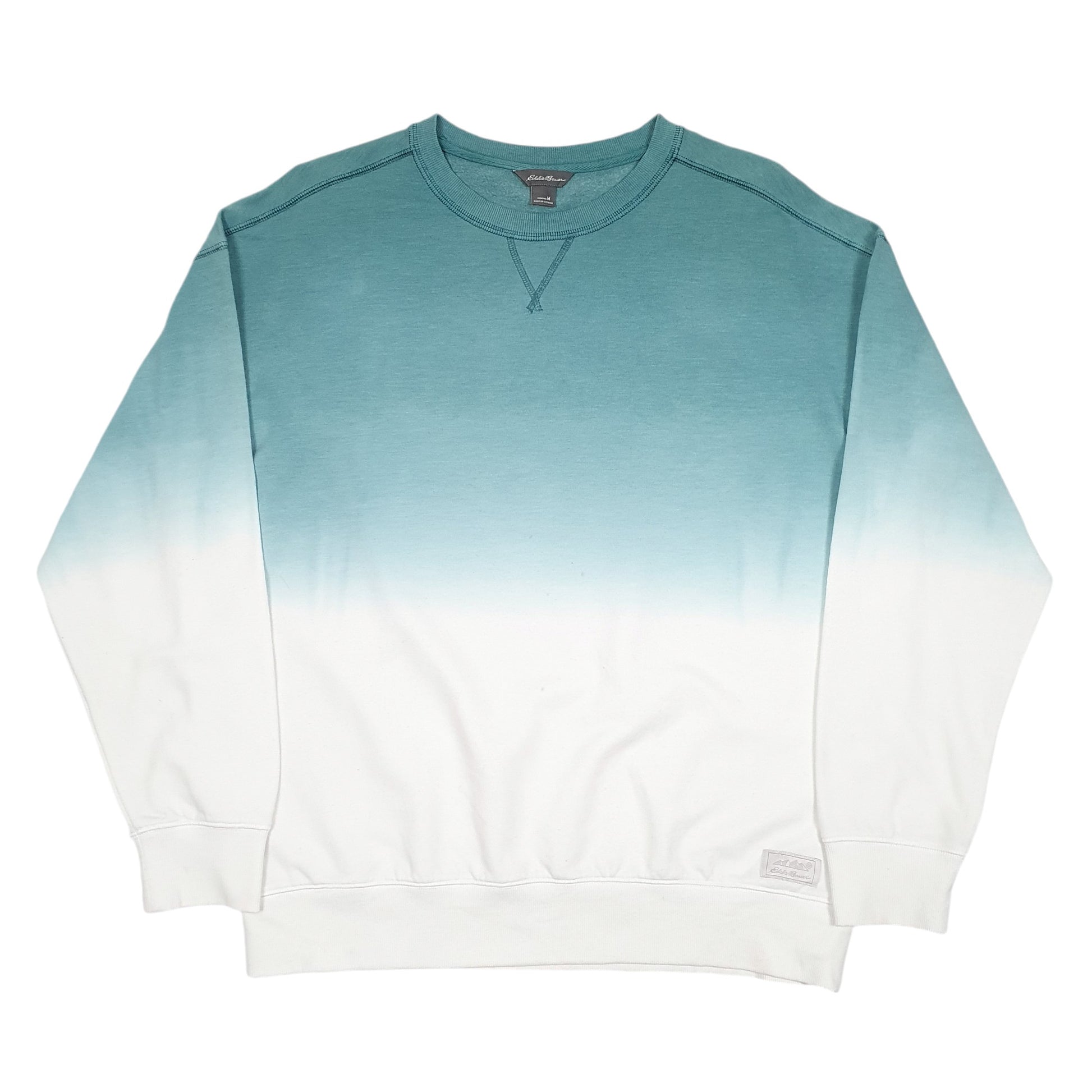 Womens Green Eddie Bauer Fade Crewneck Jumper