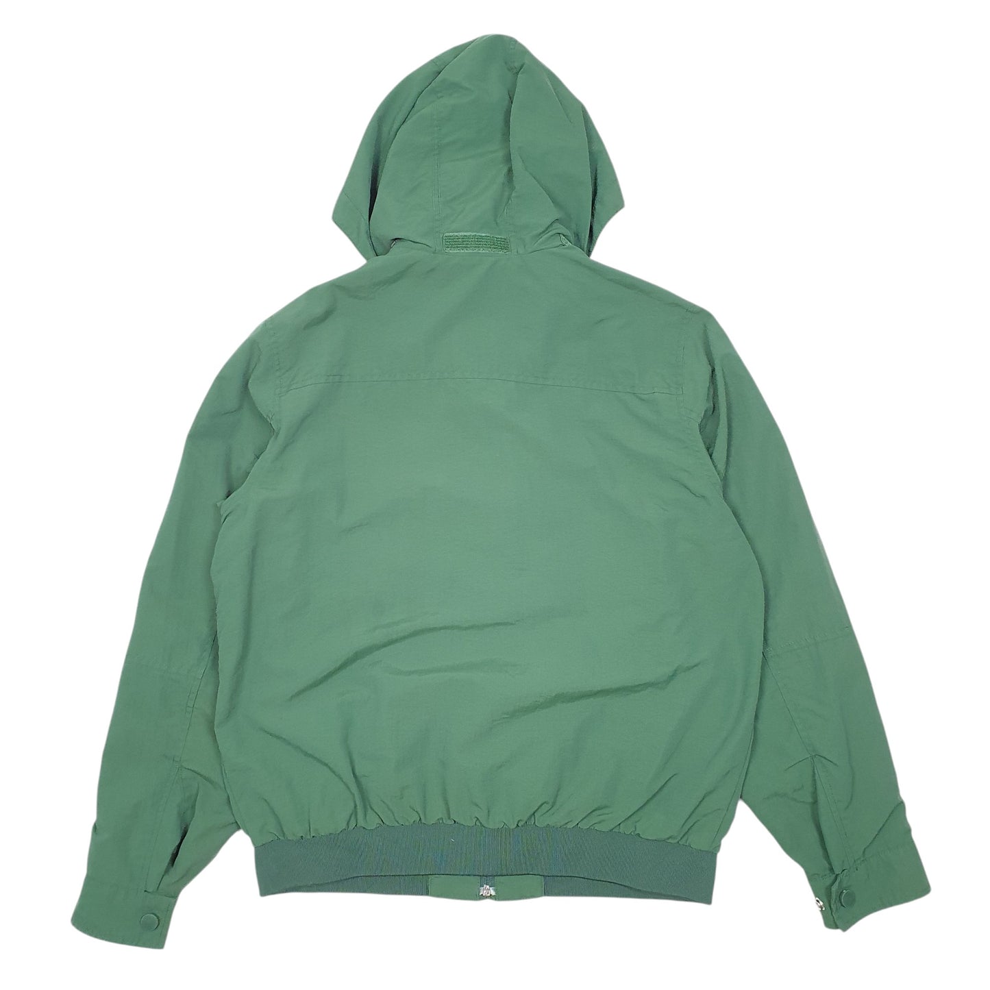 Mens Green Brian Liff Hooded Windbreaker  Coat