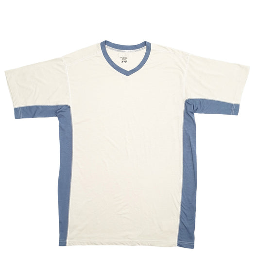 Mens Beige Columbia Sportswear Active V Neck Omni Dry Short Sleeve T Shirt