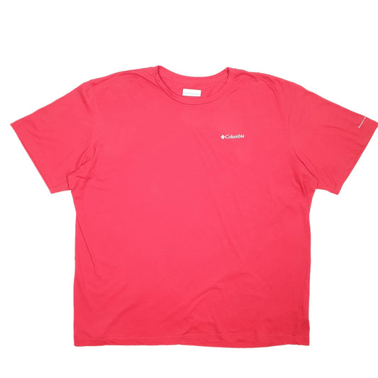 Mens Red Columbia Sportswear Omni Wick Short Sleeve T Shirt