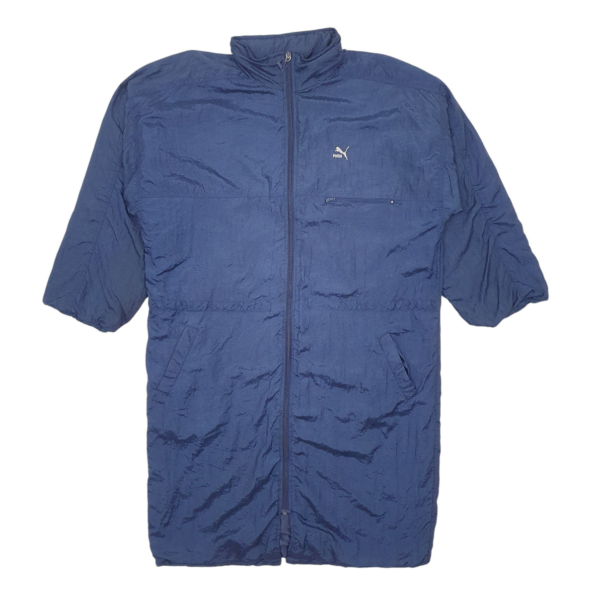 Mens Navy Puma Vintage Sport Vest Coat