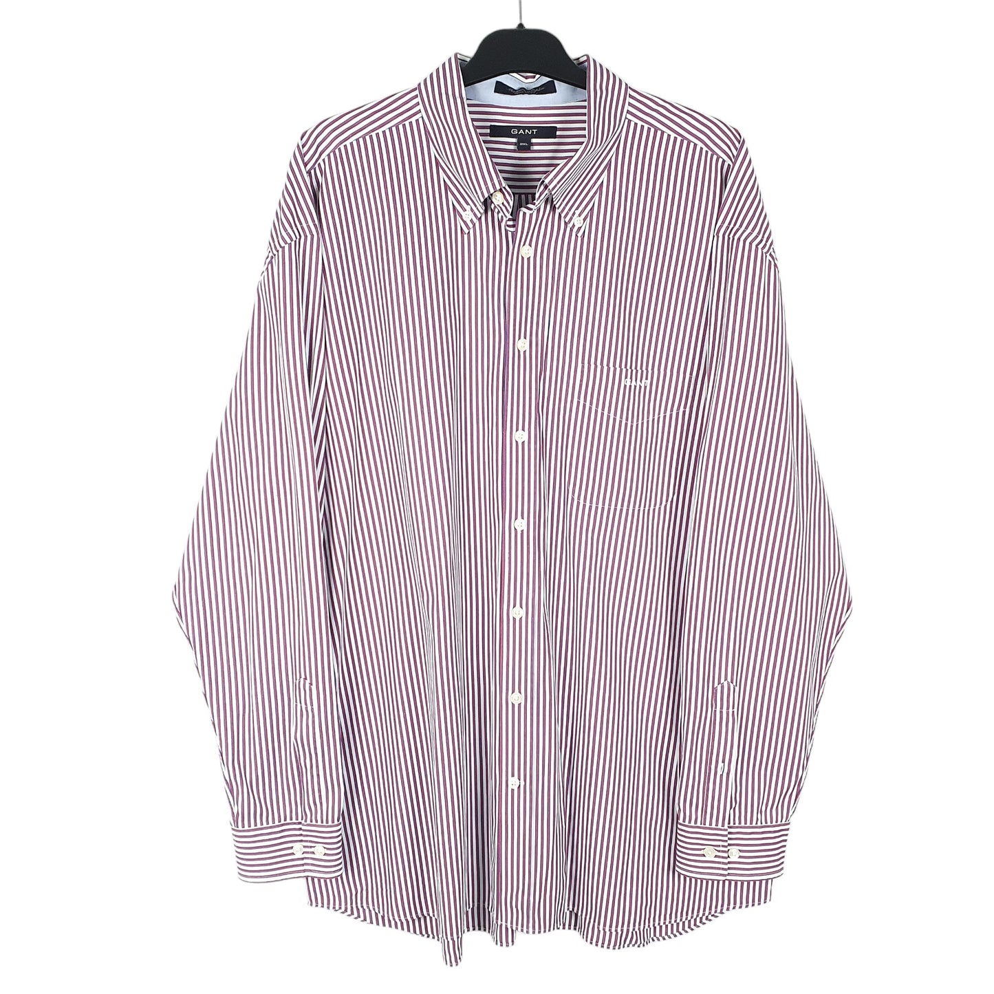 Mens White Gant Madison Poplin Long Sleeve Shirt