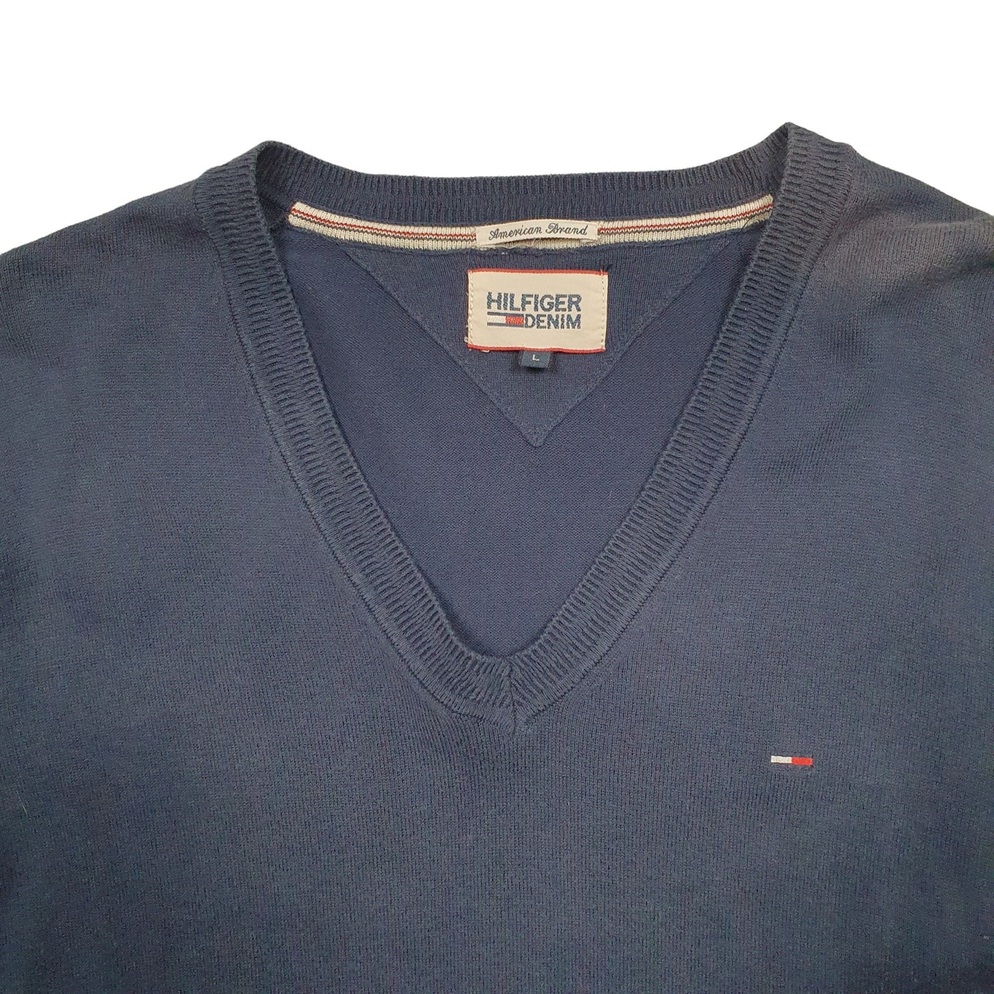 Mens Navy Tommy Hilfiger Knit Crewneck Jumper