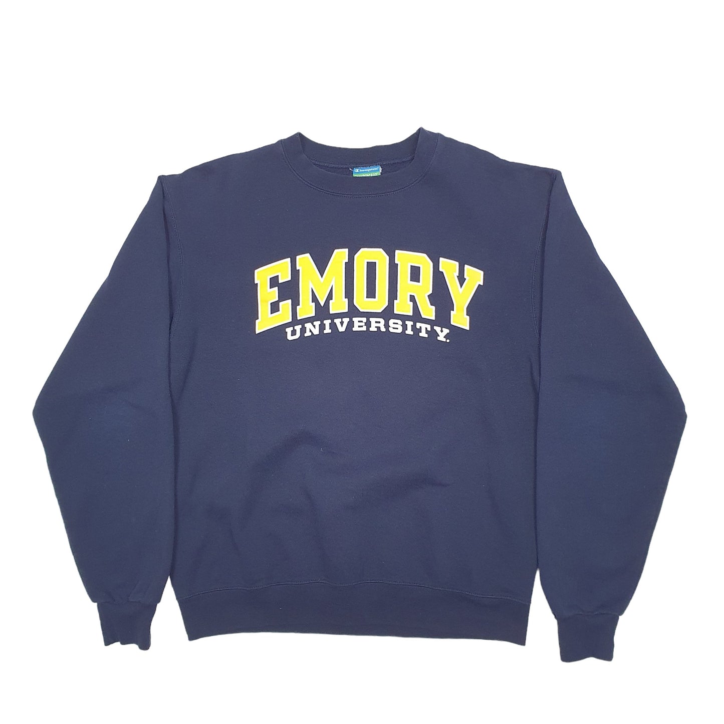 Mens Navy Champion USA College Crewneck Jumper