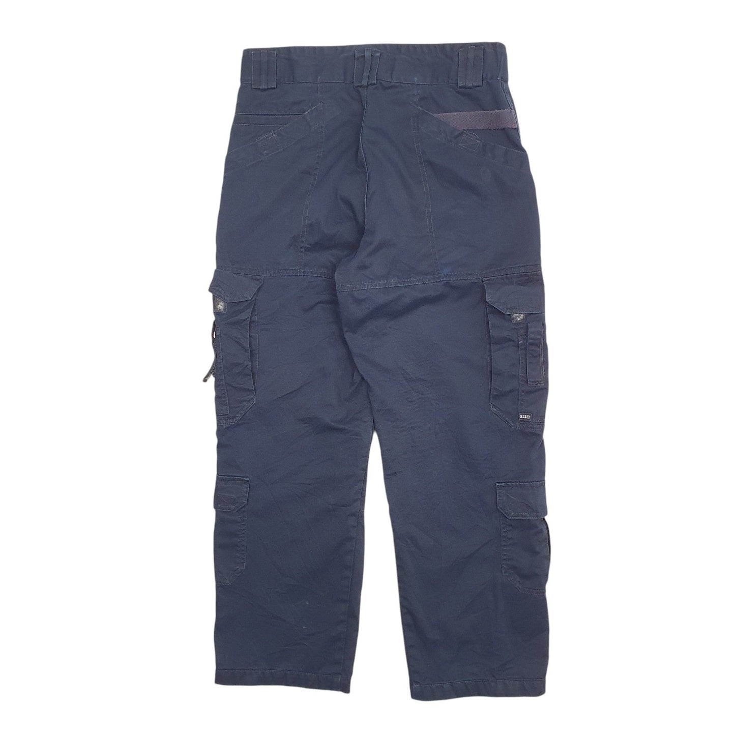 Mens Navy 5.11 Tactical Stretch Fit Waist Cargo Trousers