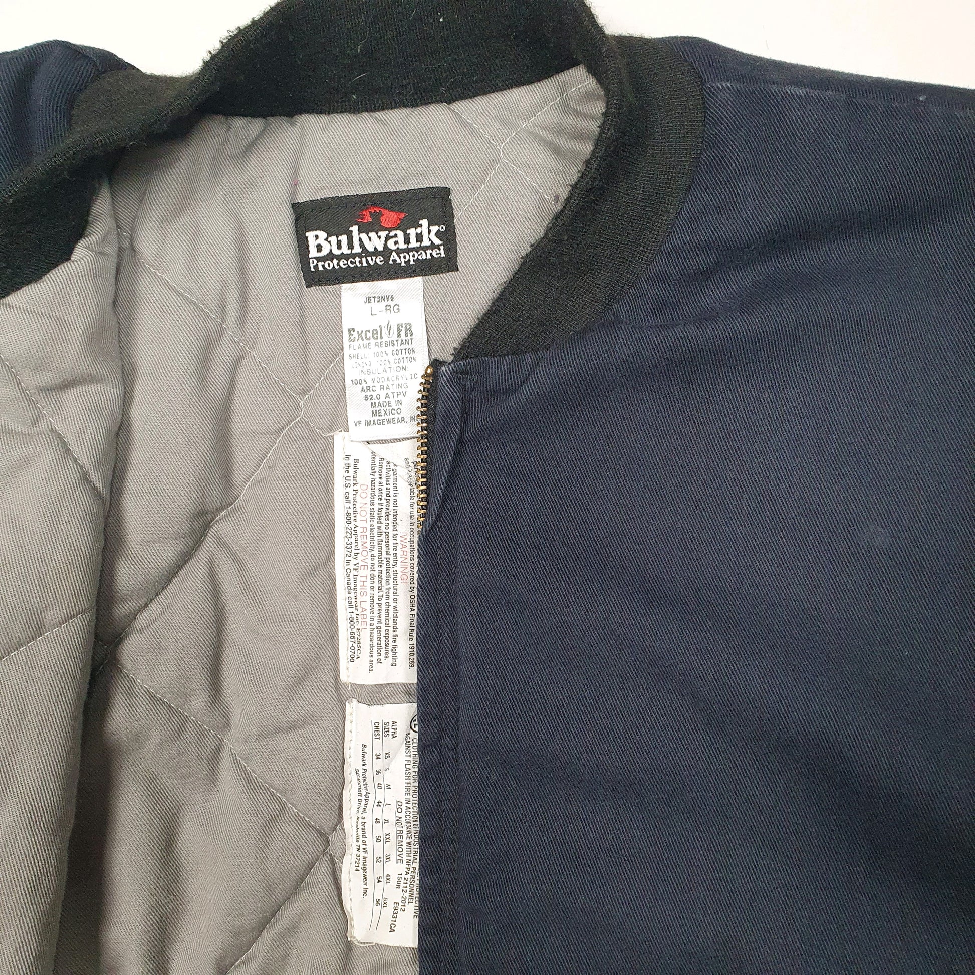 Mens Navy Bulwark Bomber  Coat