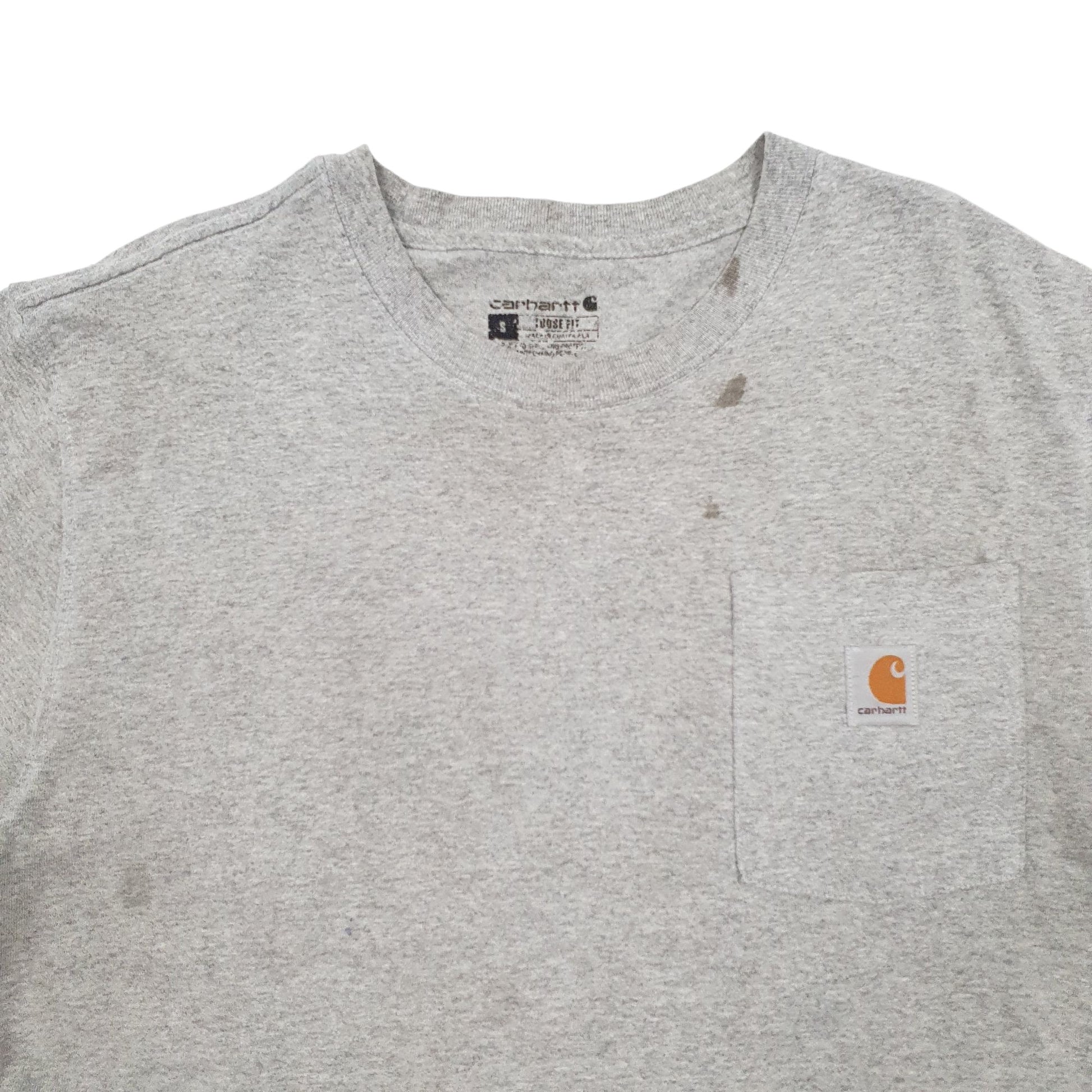 Mens Grey Carhartt  Short Sleeve T Shirt