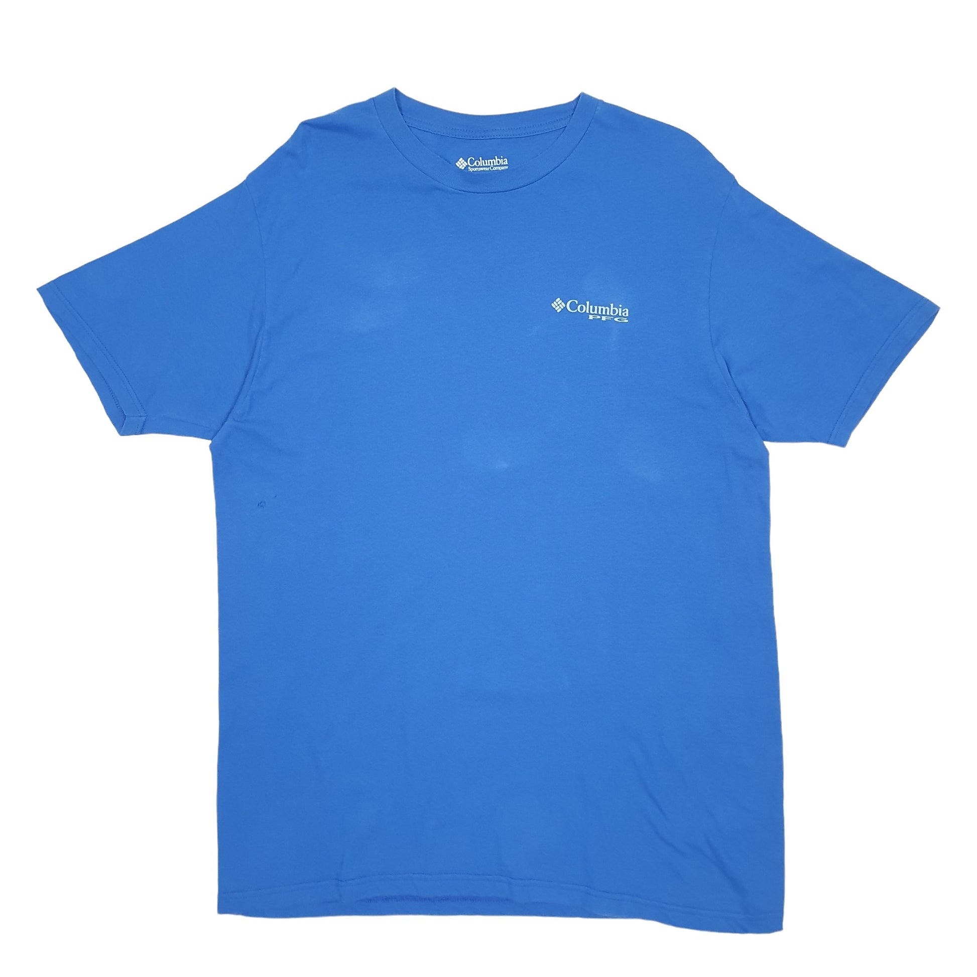 Mens Blue Columbia Sportswear  Short Sleeve T Shirt