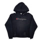 Womens Black Champion Reverse Weave Spellout Hoodie Jumper