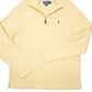 Mens Yellow Polo Ralph Lauren  Quarter Zip Jumper