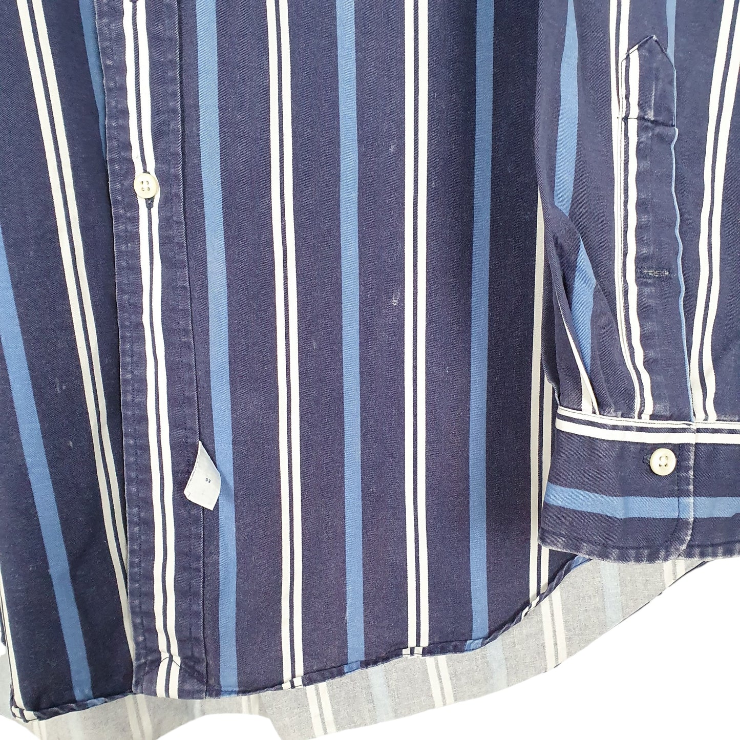 Mens Navy Ralph Lauren Vintage 90s Long Sleeve Shirt