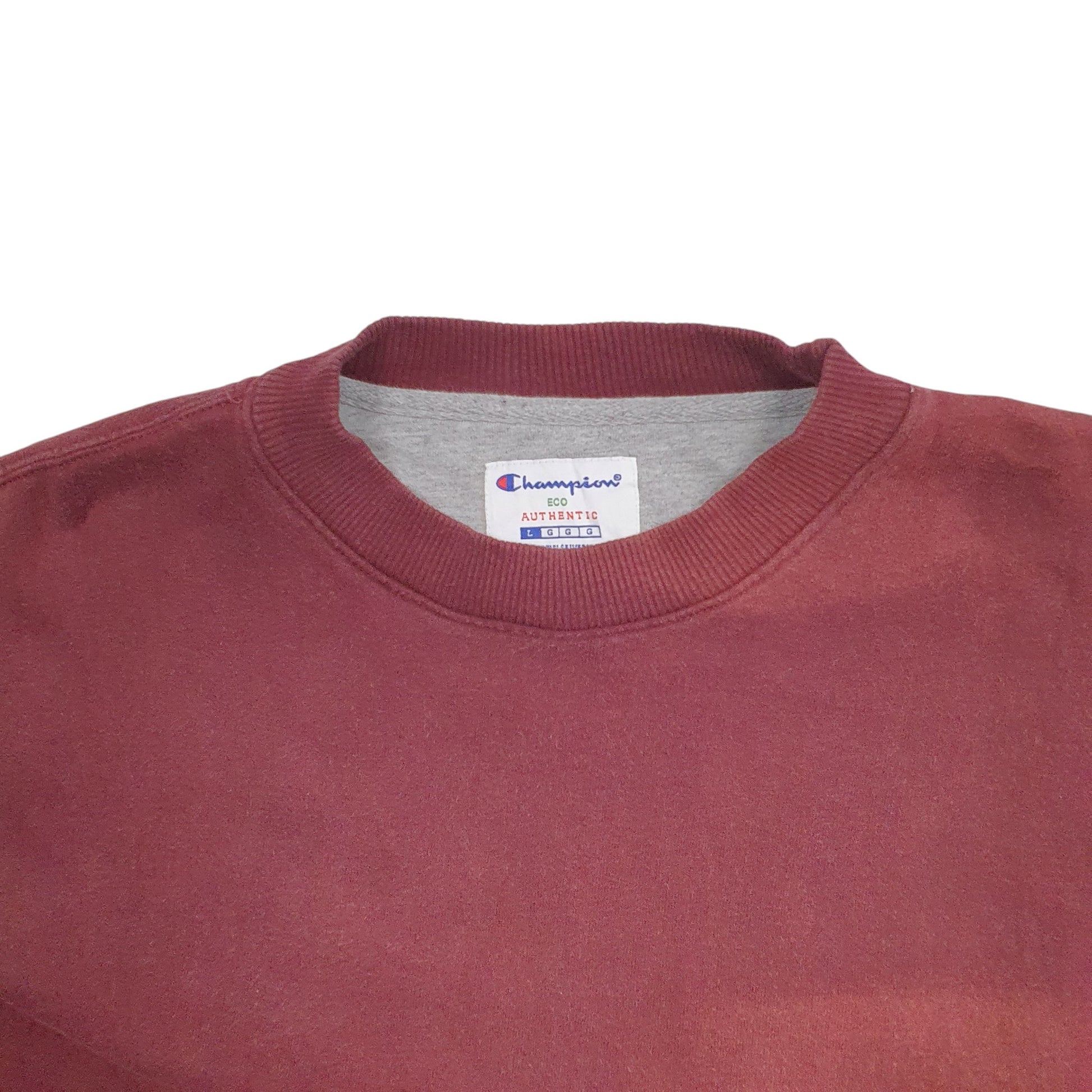 Mens Burgundy Champion  Crewneck Jumper