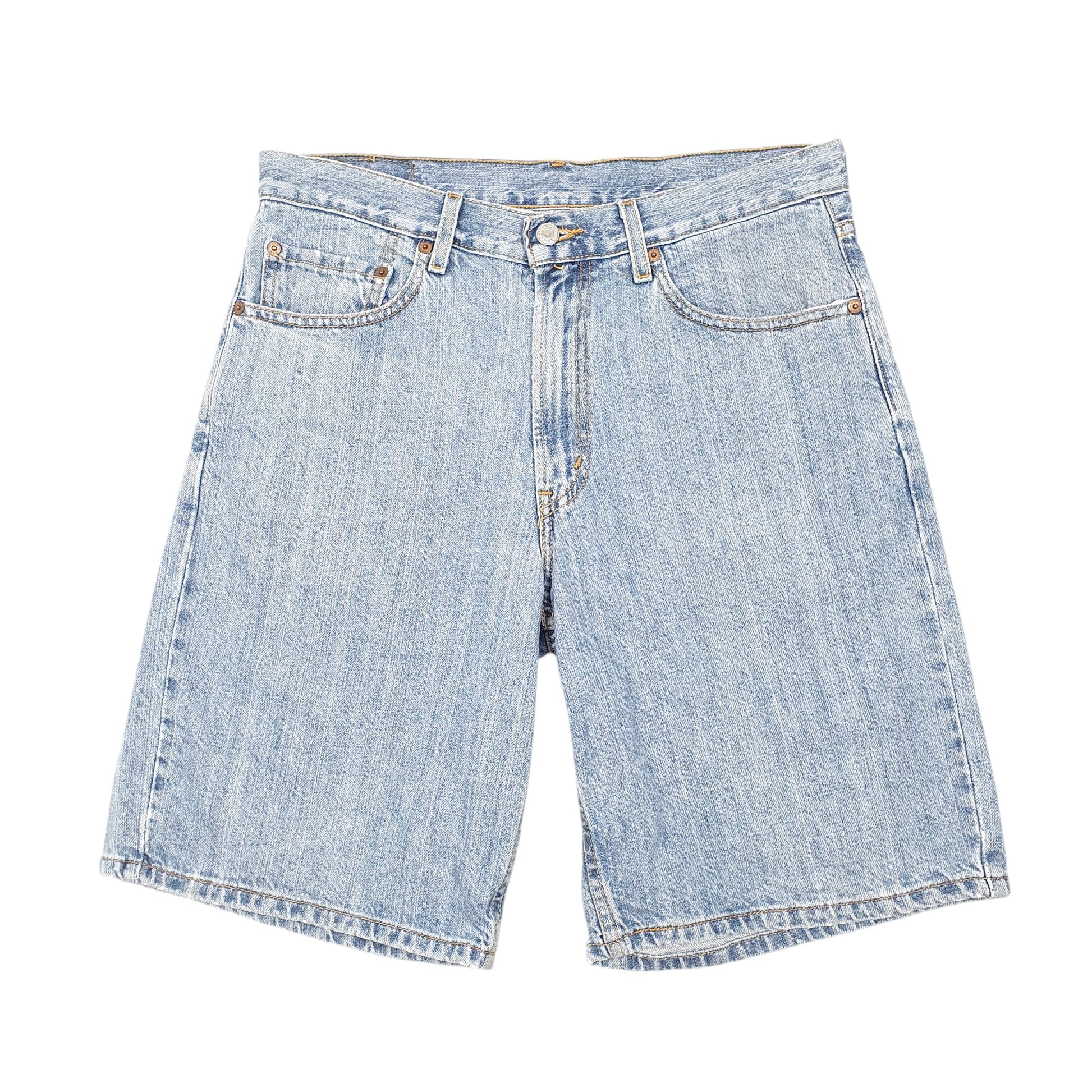 Mens Blue Levis Denim Jeans Jorts 550 Relaxed Baggy Denim Shorts