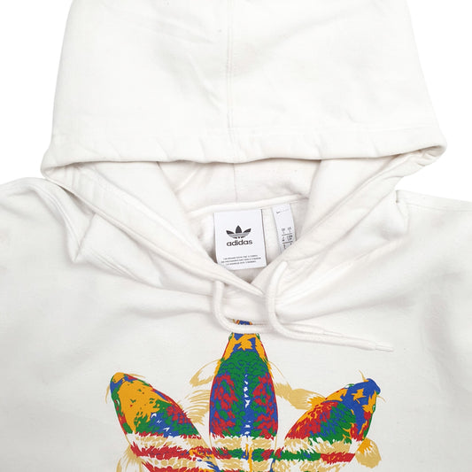 Mens White Adidas  Hoodie Jumper