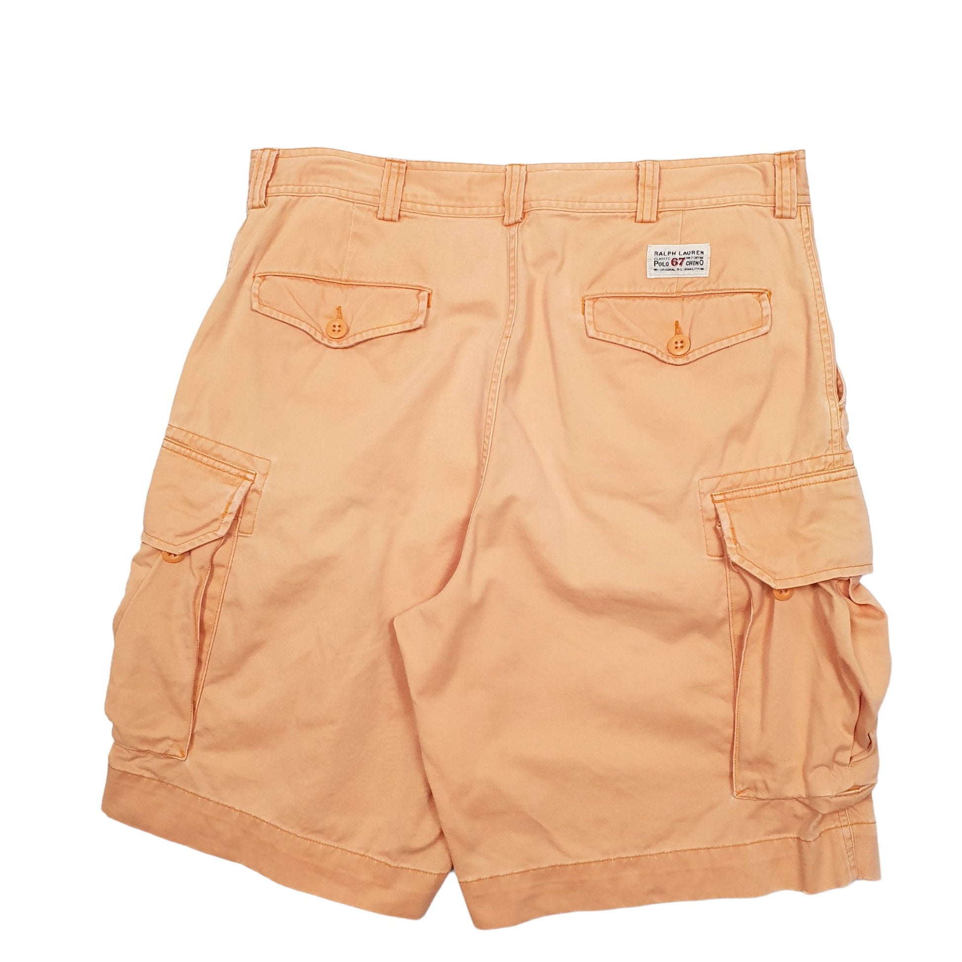 Mens Orange Polo Ralph Lauren  Cargo Shorts