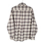 Mens Cream Jachs Flannel Overshirt Shacket Long Sleeve Shirt