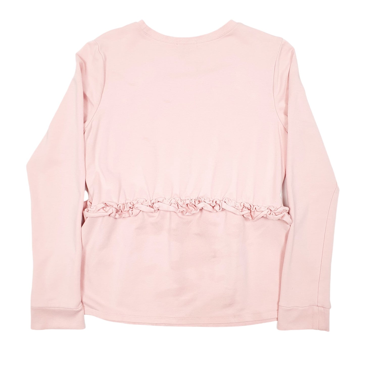 Womens Pink Halogen Frill Crewneck Jumper