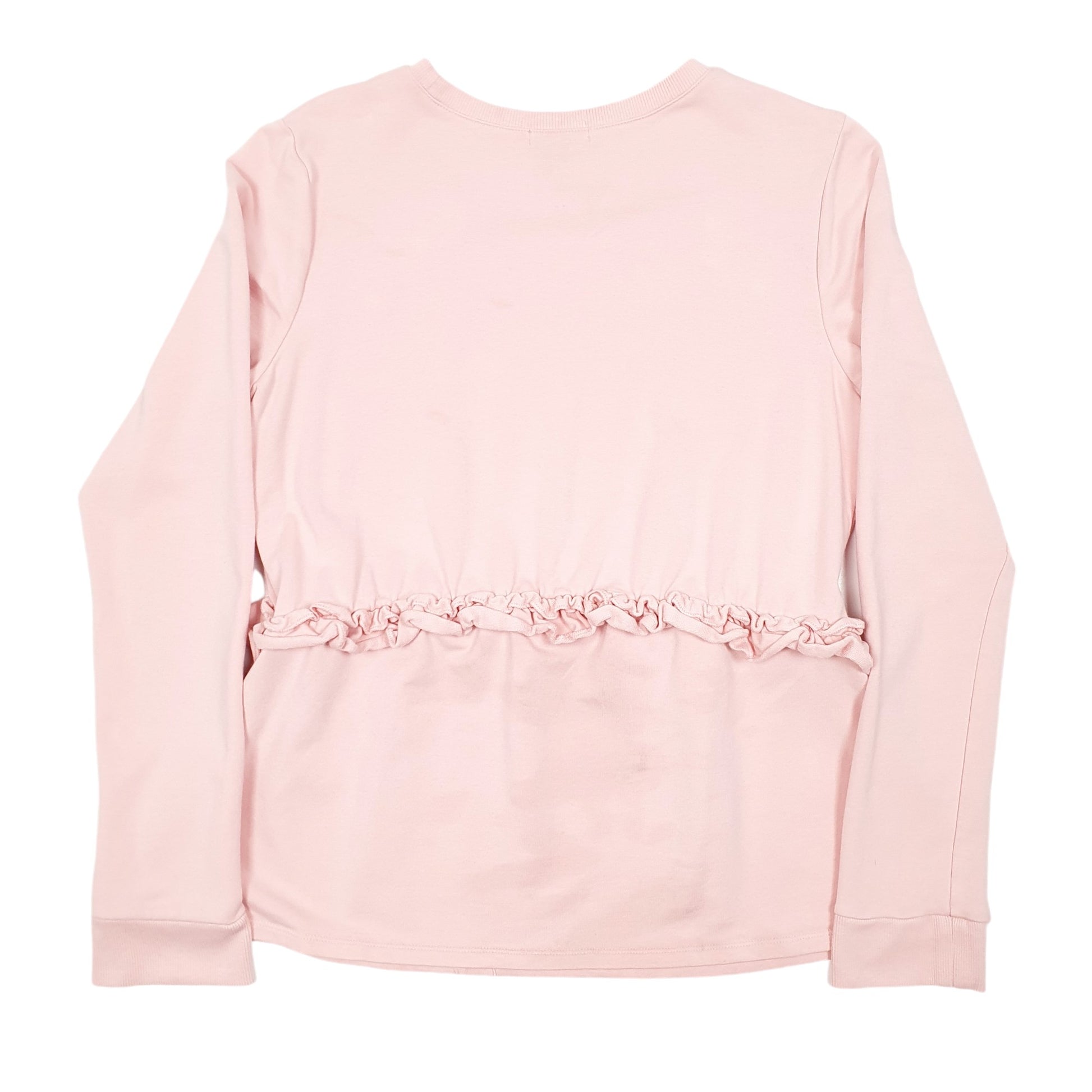 Womens Pink Halogen Frill Crewneck Jumper